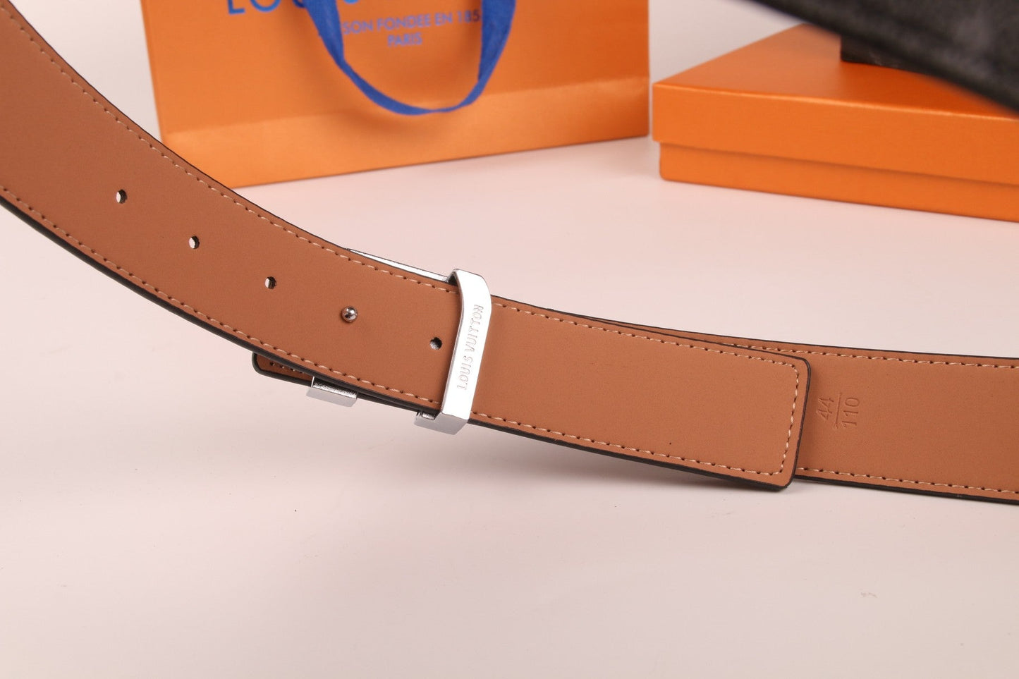 2025 3 Color Belt Buckle + Wallet Printed Letter Belt