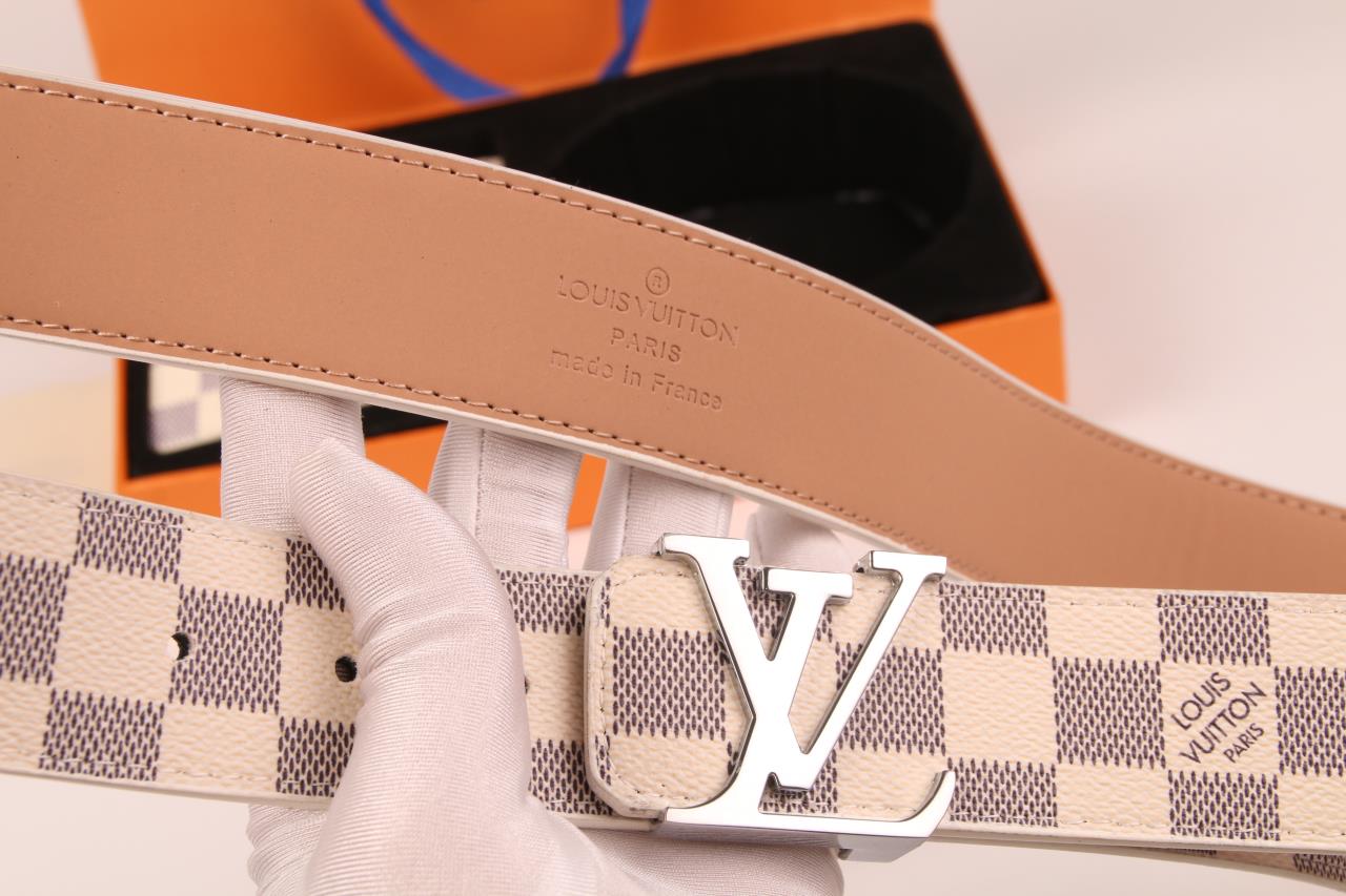 2025 3-color belt buckle + wallet printed letter belt
