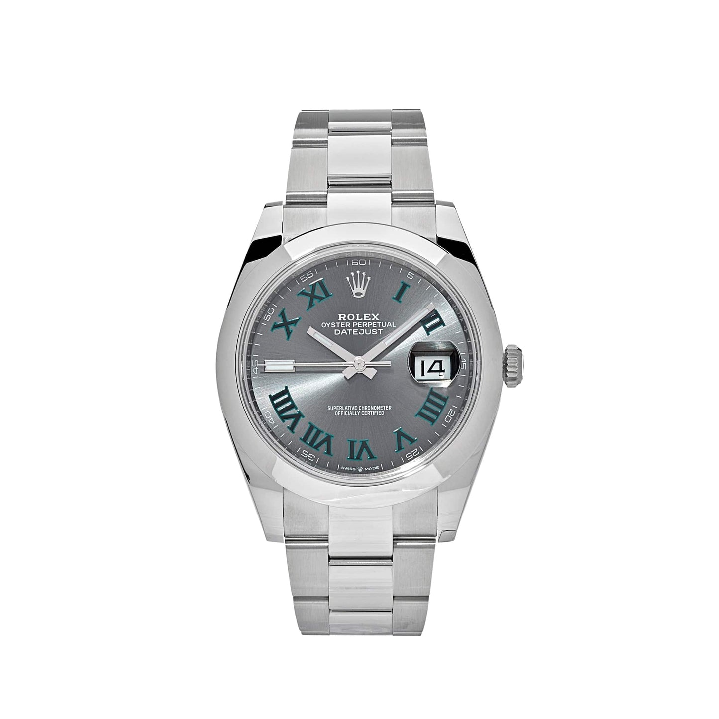 2025 Watch Datejust 126300 'Wimbledon' Stainless Steel Slate Dial Jubilee (2024)