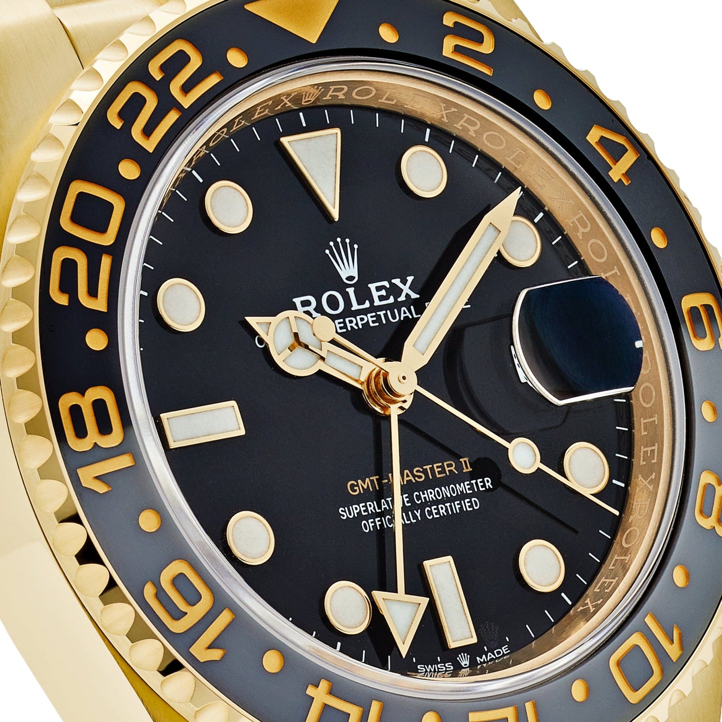2025 Watch GMT-Master II 126718GRNR Yellow Gold Black Dial Jubilee (2024)