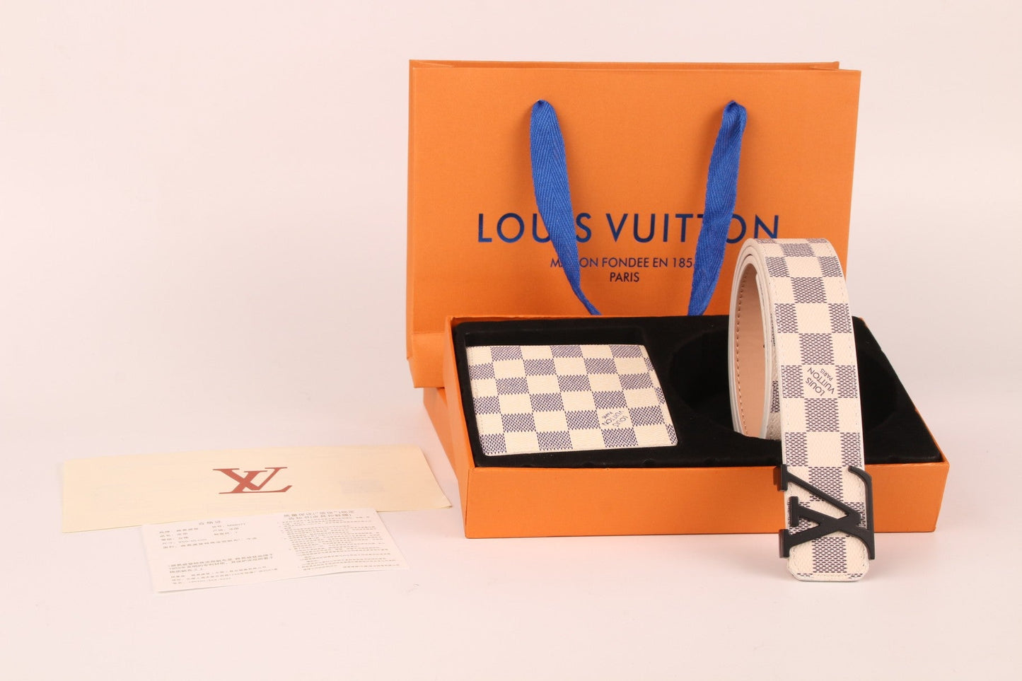 2025 3-color belt buckle + wallet  printed letter belt