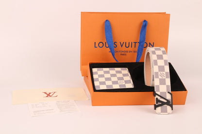 2025 3-color belt buckle + wallet  printed letter belt