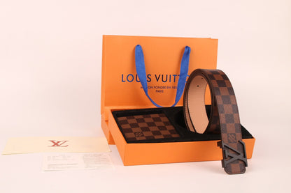 2025 3-color belt buckle + wallet  printed letter belt