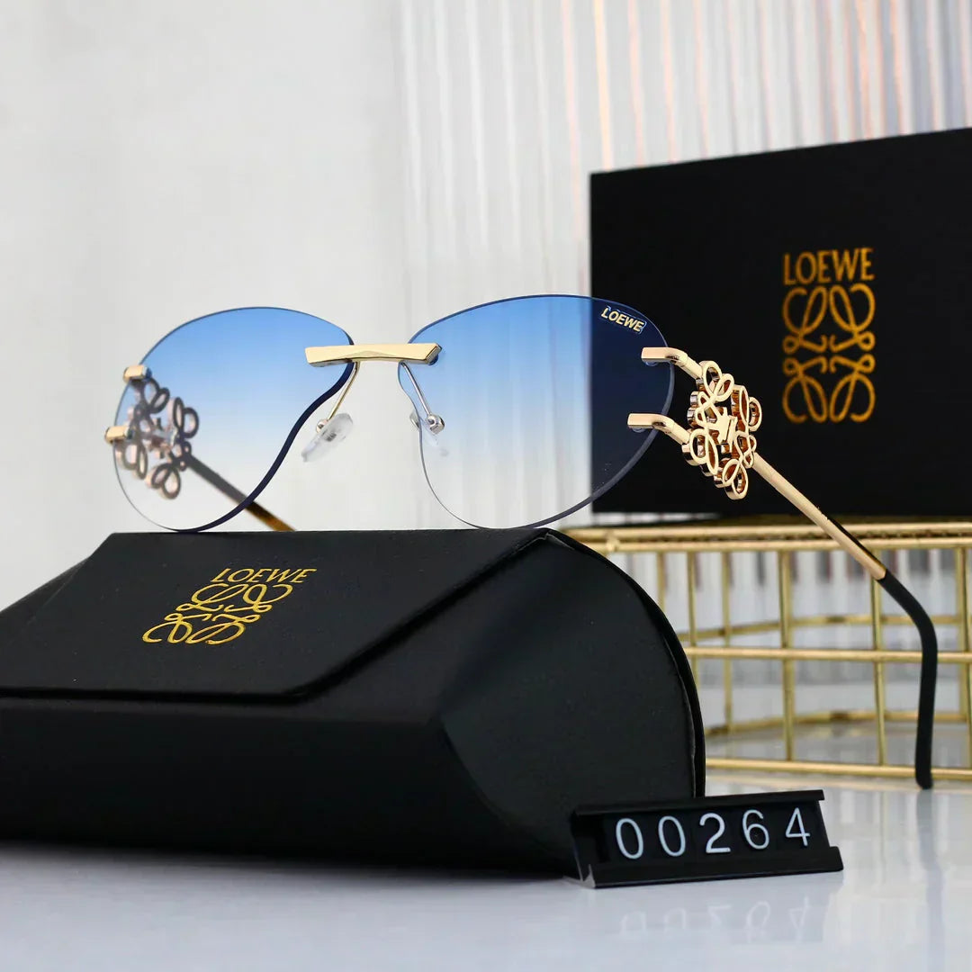 LOEWE Metal temple gradient sunglasses 00264