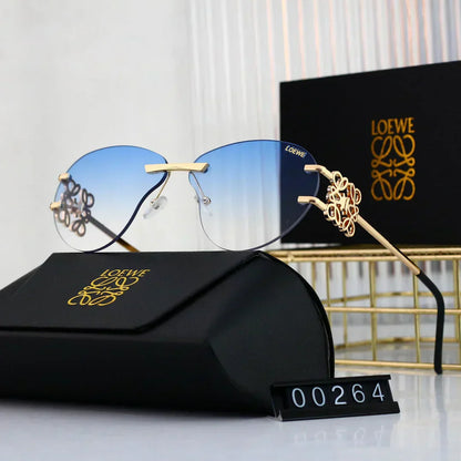 LOEWE Metal temple gradient sunglasses 00264