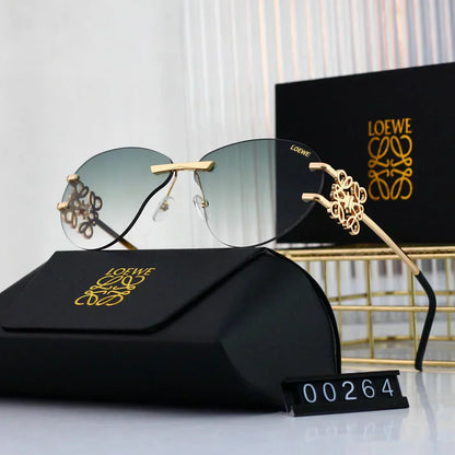 LOEWE Metal temple gradient sunglasses 00264