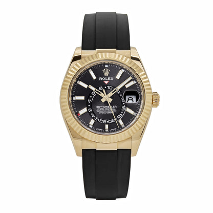 2025 Watch Sky-Dweller 326238 Yellow Gold  Bright Black Dial (2021)